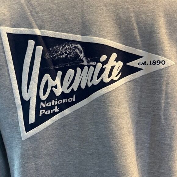 New Stance Yosemite Pullover Sweatshirt Gray Cotton Blend Unisex S - Picture 6 of 6